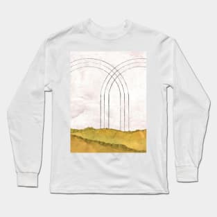 Abstract landscape and arch Long Sleeve T-Shirt